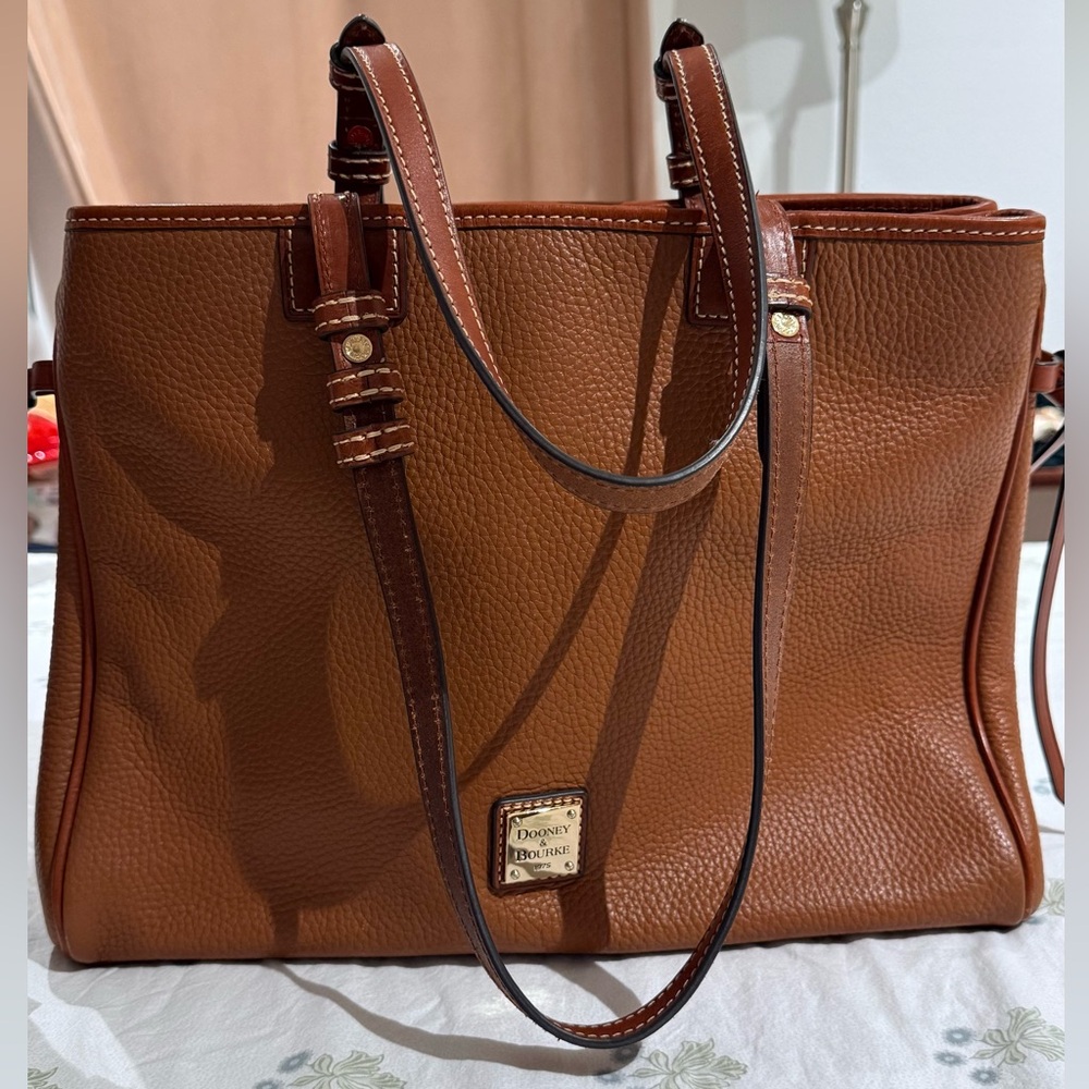 Dooney & Bourke Collette Carmel Handbag pebble grain leather tote